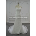 Expensive Beautiful Lace Open Back Ladies bride dresses white wedding